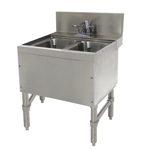 Advance Tabco PRB-24-22C - Prestige Underbar Sink Unit, 2-compartment, 24