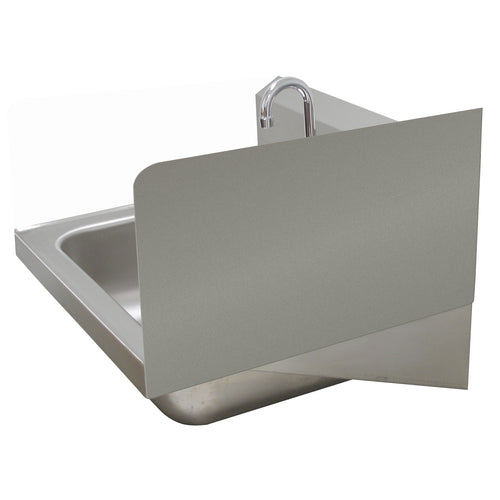 Advance Tabco 7-PS-11E - Welded Side Splash, 12"H (installed height), one side (specify side), for hand sinks with 16" wide