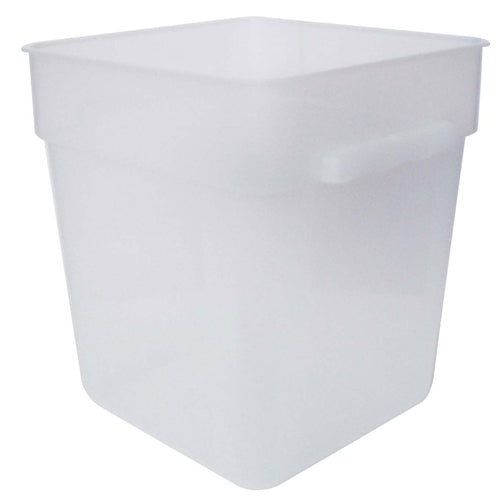 Omcan 80197 - (80197) Food Storage Container, 22 quart, square, polypropylene, translucent, NSF (Qty Break = 6 ea)