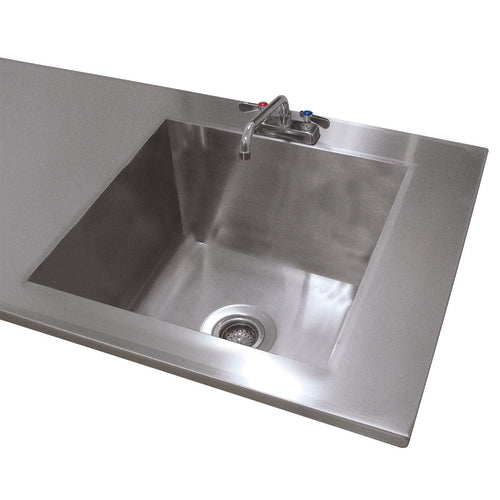 Advance Tabco TA-11F - Sink Welded Into Table Top, 10