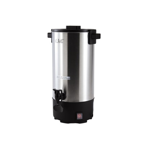 CAC China BVCM-40 - Urn Coffee Maker, 40 cup/6L, 7-1/2" dia. x 16-1/2"H, cool touch handles, double-layer lid, non-skid