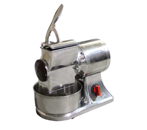 Omcan 11403 15 Inch Electric Grater Manual Feed Stainless Steel Basin and Drum