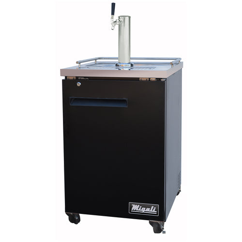 Migali C-DD23-1-HC 23" 1 Column Draft Beer Cooler, 1 Keg, 7.0 cu. ft.