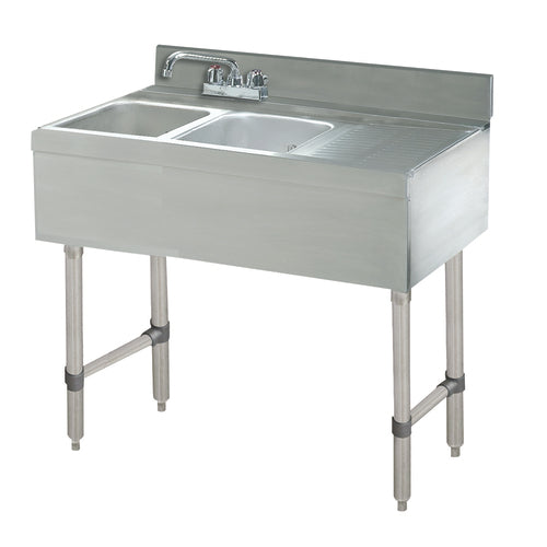 Advance Tabco CRB-42L - Underbar Basics™ Sink Unit, 2-compartment, 48