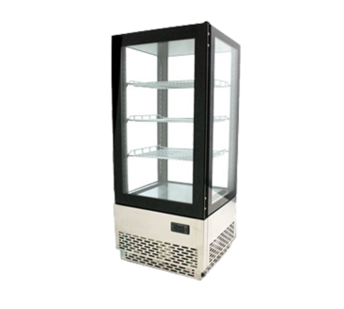 Omcan 39551 17 Inch Refrigerated Display Case Countertop Self-service Stainless Steel
