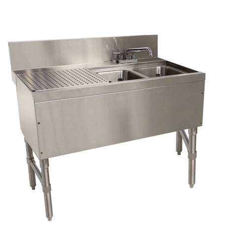 Advance Tabco PRB-24-42R - Prestige Underbar Sink Unit, 2-compartment, 48