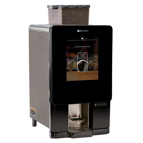 BUNN 44400.0201 - 44400.0201 Sure Immersion™ Model 312 Bean to Cup Coffee Brewer, barcode printer compatible, (2) 3