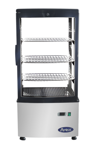 Atosa USA, Inc. DSRC-28 - Refrigerated Display Case, countertop, 17-3/8"W x 15-3/4"D x 39-1/8"H, 2.8 cu. ft. capacity, (4)