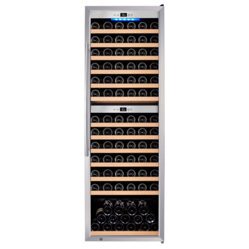Omcan 48526 24 Inch Dual Zone Wine Cooler Gas Wine Cellar Cabinet Stainless Steel
