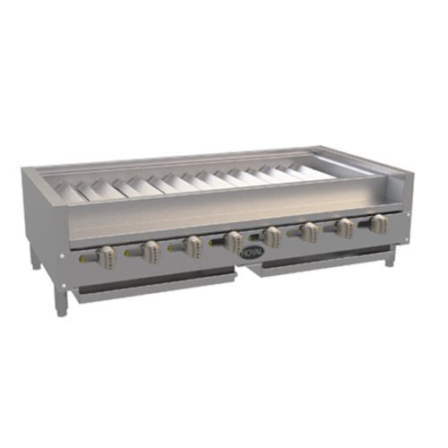 Royal Range RSKTB-48 48" Countertop Gas Kabob Radiant Charbroiler, 112.000 BTU