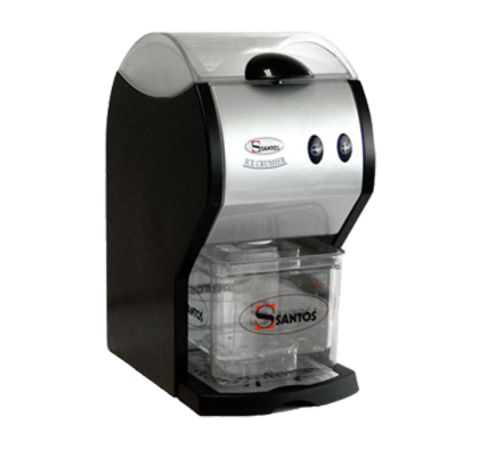 Omcan 39689 8 Inch Electric Ice Crusher Countertop ABS Plastic Fines Coarse