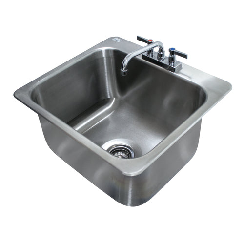 Advance Tabco DI-1-2012 - Drop-In Sink, 1-compartment, 20"W x 16"D front-to-back x 12" deep bowl, Deep Drawn™ sink bowl,