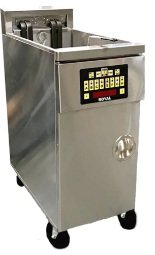 Royal Range REF-1417-DM Electric Full Pot Fryer, Floor Model, 50 Lbs, Twin Baskets