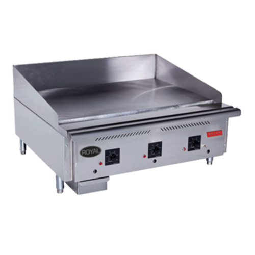Royal Range RD85-60 60" Countertop Gas Griddle, Solid State Controls, 160.000 BTU