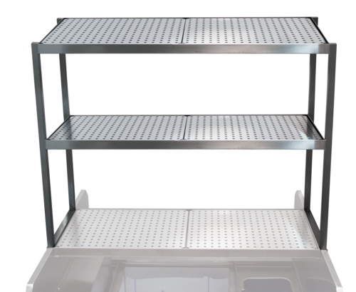 Advance Tabco PRDO-44 - Pass-Thru Station additional Double Overshelf, 44