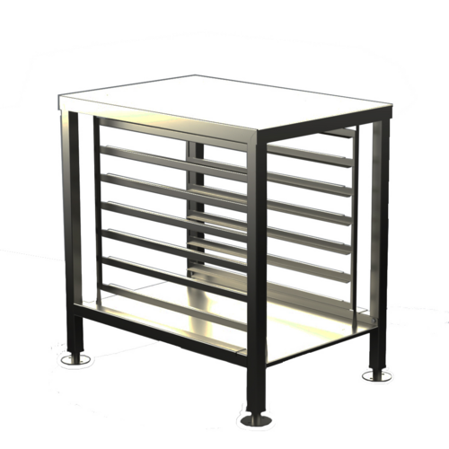 Alto-Shaam 5033475 - Stand ,with seismic feet, Lower Shelf, Side Racks, Vector H/W, Overall Dimensions: 24-3/4