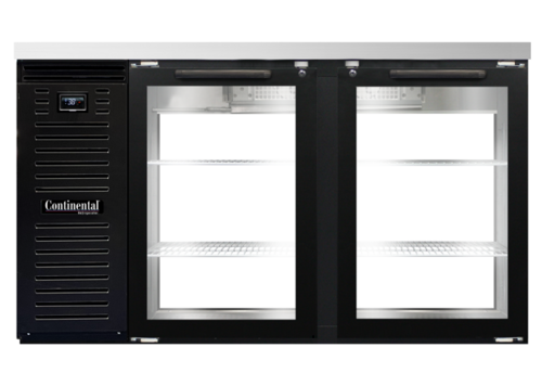 Continental Refrigerator BB59NGDPT - Back Bar Cooler, pass-thru, 59" wide, 34-3/4" high, 22.0 cubic feet, front breathing, stainless