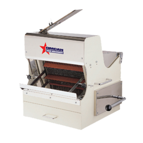 Omcan 21122 30 Inch 15 Inch Max Loaf Bread Slicer Countertop Automatic