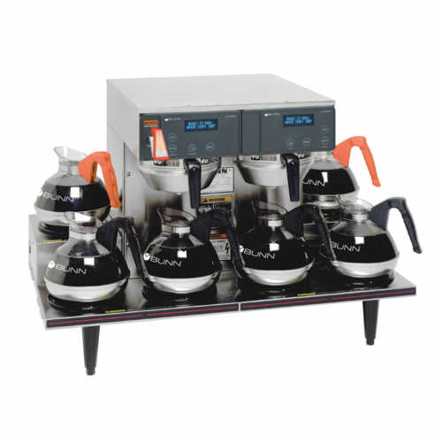 BUNN 38700.0015 - 38700.0015 AXIOM® 0/6 Twin Automatic Coffee Brewer with 6 Warmers, total 15 gallon per hour