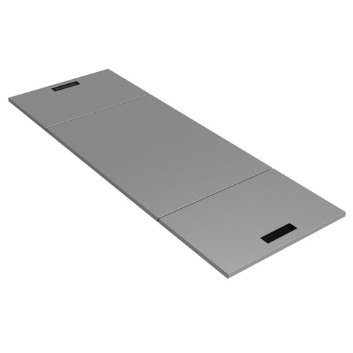 Advance Tabco HC-5 - Hinge-style Cover for 5 well cold food tables, piano style hinges, plastic handles, 20 gauge