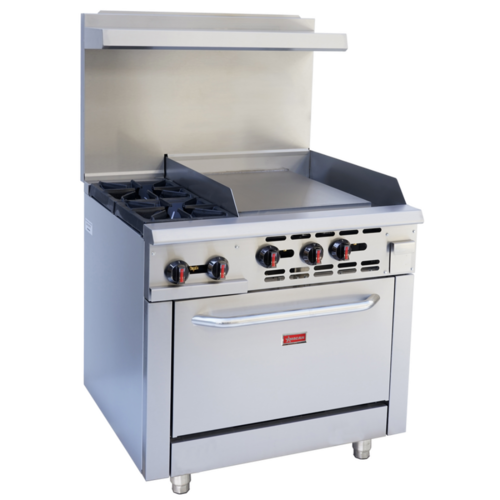 Omcan 46026 (CE-CN-0002-GN) Restaurant Range Natural Gas 36"W