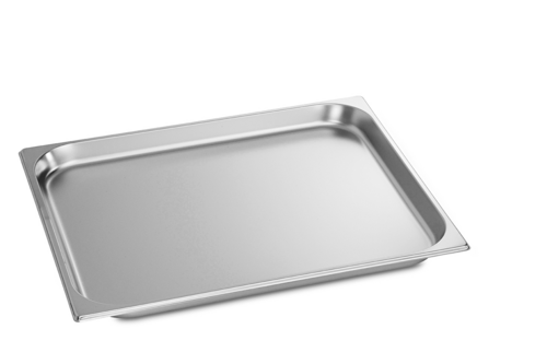Convotherm 3013024 - GN 2/3 Pans, 1-3/5” (40mm) deep, unperforated, stainless steel