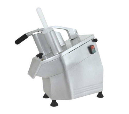 Omcan 19476 9 Inch Continuous Feed Food Processor Angled Design Includes 5 Discs