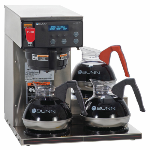 BUNN 38700.0009 - 38700.0009 AXIOM®-DV-3 Coffee Brewer, automatic, dual-voltage adaptable, 200 oz. capacity tank, (3)