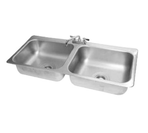 Advance Tabco DI-2-208 - Drop-In Sink, 2-compartment, 20