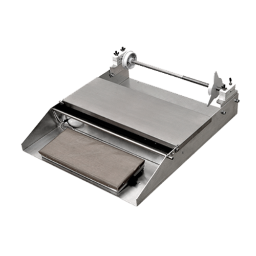 Omcan 24852 22.5 Inch Single Roll Hot Plate Wrapping Machine Aluminum and Stainless Steel