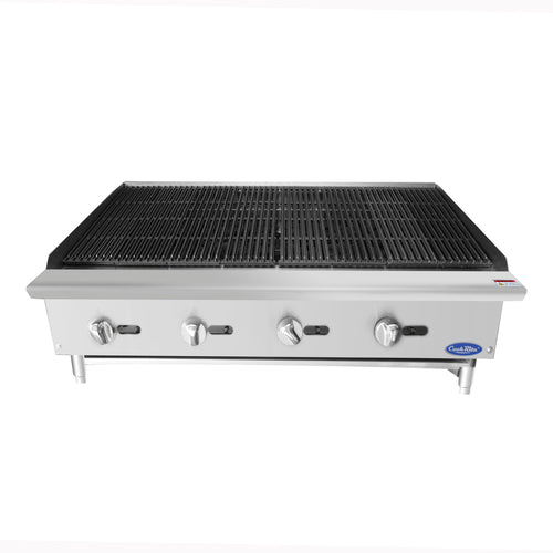 Atosa USA, Inc. ATCB-48 - CookRite Charbroiler, Natural gas, countertop, 48"W x 27-3/5"D x 15-1/5"H (47.9"W 20.2"D cooking