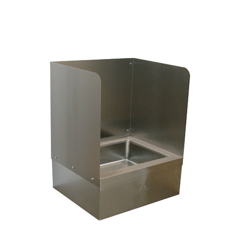 Advance Tabco K-303 - Three-sided wall splash (left, right & back) for 9-OP-33 mop sink (field installed by others),