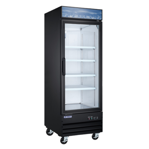 Omcan 59036 29 Inch Aurora Display Refrigerator Reach-In 22.6 cu ft Stainless Steel