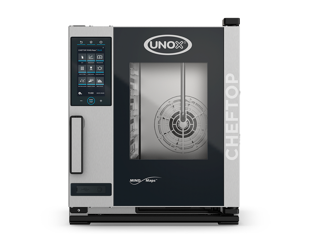 UNOX XACC-0513-MPLM - CHEFTOP MIND.Maps™ PLUS COMPACT Combi Oven, electric, left-to-right door opening (hinged right),