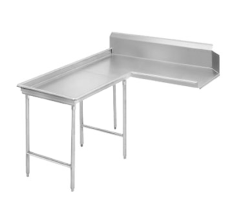 Advance Tabco DTC-G30-48L - Island-Clean Dishtable, island style, L-shaped, attaches to left of dish machine operator, 10-1/2