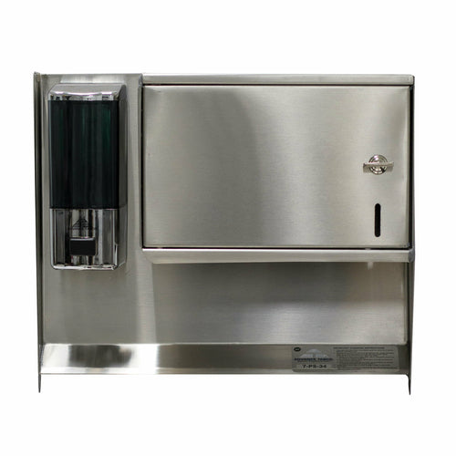Advance Tabco 7-PS-34 - Soap & Towel Dispenser, for 17" wide hand sinks