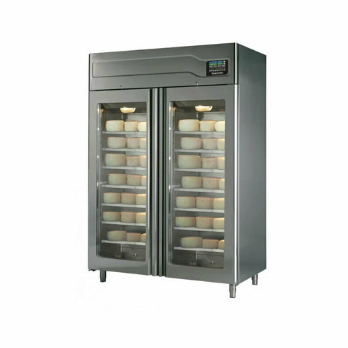 Omcan 45519 57 Inch Cheese Drying Cabinet Self Contained Refrigeration Stainless Steel