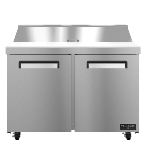 Hoshizaki VSR48A-12 - Valiance Series Sandwich Prep Refrigerator, two-section, 48", 12.09 cu. ft., auto-defrost, (12)