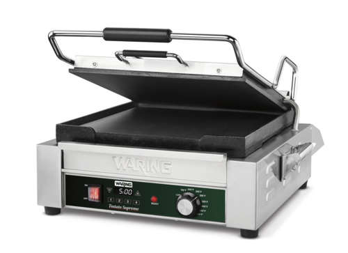 Waring WFG275TX - Tostato Supremo® Panini Grill, full size, 14” x 14” flat cooking surface, with NEW integrated timer