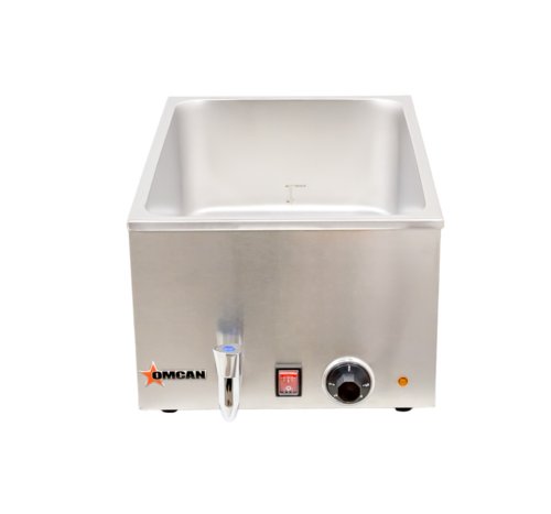 Omcan 19076 - (FW-CN-0023) Food Warmer, (2) 1/2 size pans or (1) full size pan, 1.2kW, 120v/60/1-ph, CE, ETL &