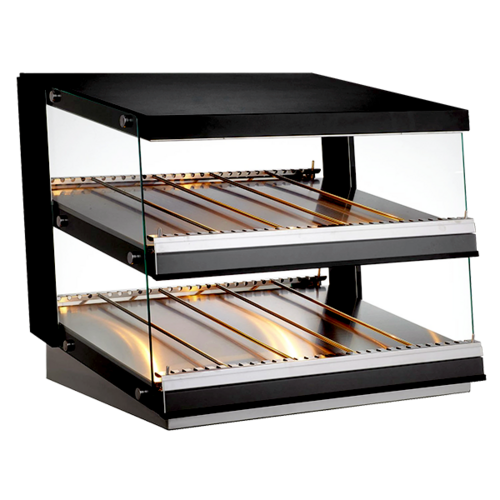 Omcan 47510 23 Inch Heated Pass Through Station Stainless Steel with Glass