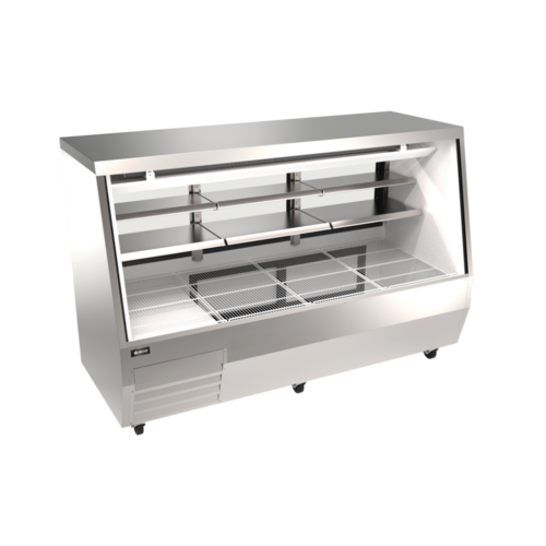 Omcan 50109 84 Inch Refrigerated Deli Display Case Floor Model 35.92 cu ft