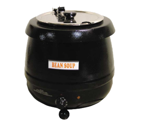 Omcan 19073 - (FW-CN-0010) Soup Kettle, 10 L capacity, black, 400 W, 110v/60/1-ph, CE, ETL & cETLus