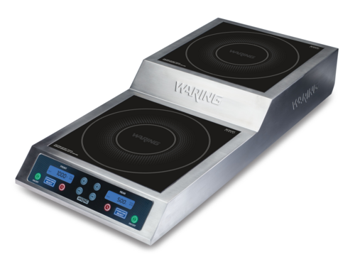 Waring WIH800X - Induction Range, countertop, step-up double hob, 11