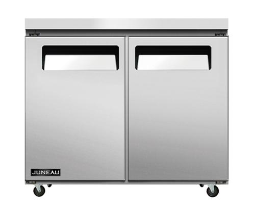 Omcan 58013 36 Inch 4.9 cu ft Undercounter Freezer Two-Section Stainless Steel