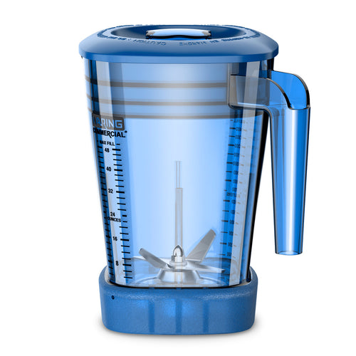 Waring CAC93X-06 - The Raptor™ Blender Container, 48 oz. capacity, blue, BPA Free, copolyester, stackable, includes: