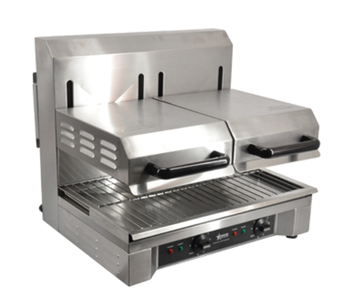 Omcan 39582 23-1/3 Inch Electric Salamander Broiler Countertop Stainless Steel