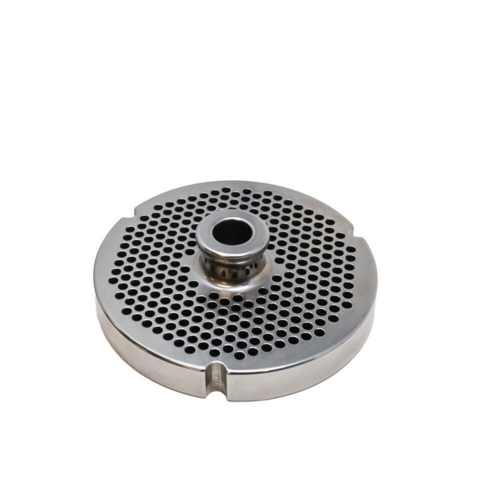 Omcan 11169 - (11169) Stainless Steel #32 machine plate with hub 3.5mm (9/64") - three notches/ round