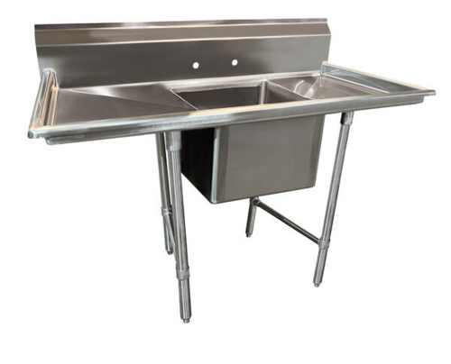 Advance Tabco 9-21-20-24RL - Regaline Sink, 1-compartment, with left & right-hand drainboards, 20" front-to-back x 20"W sink