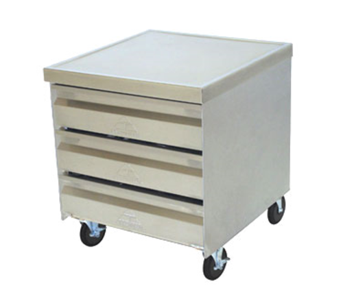 Advance Tabco MDC-4-2015 - Mobile Drawer Cabinet, 25-1/4"W x 21-1/4"D x 36-3/8"H, four drawer tier, 20" x 15" drawers,